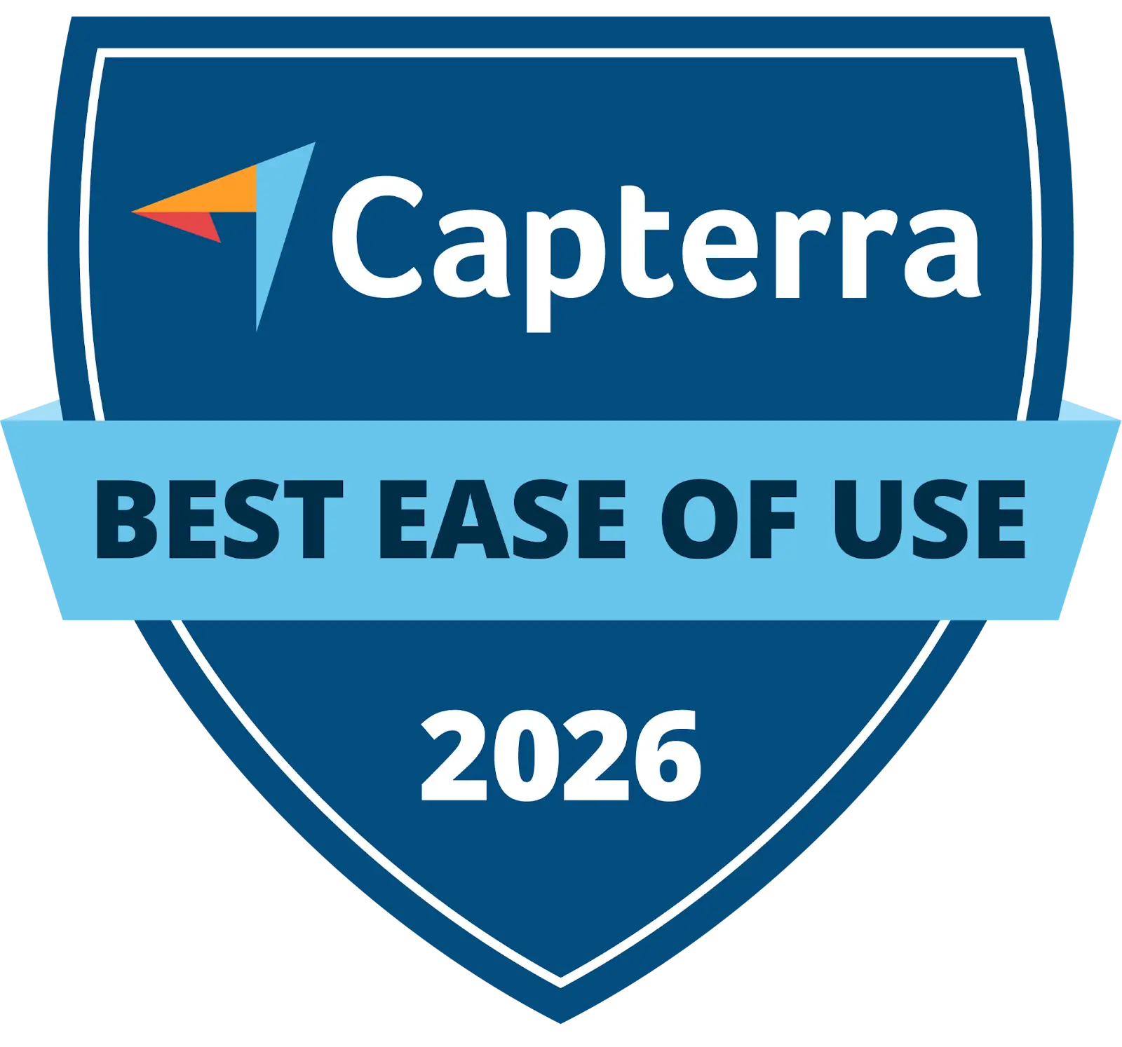 Capterra Ease of Use 2026 award badge